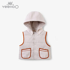 英氏-童衣类（冬）E1英梭帽马夹珍珠母100CM