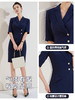 春夏正装职业连衣裙工作服气质薄款西装裙工装美容院裙子OL高端女装 商品缩略图4