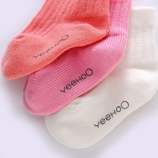 英氏-鞋袜类（冬）E1厚袜(3双装）英氏白11CM 商品图2