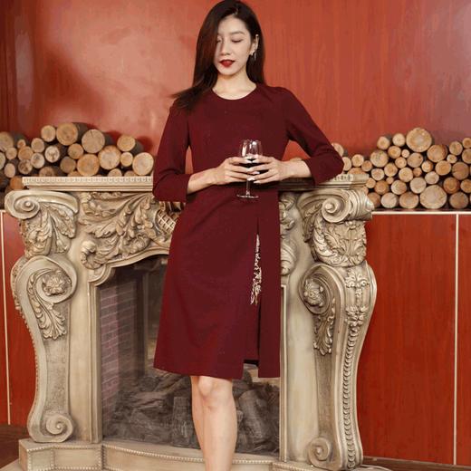 宗洋长袖气质款女士连衣裙BDK1ST7709-61 商品图2
