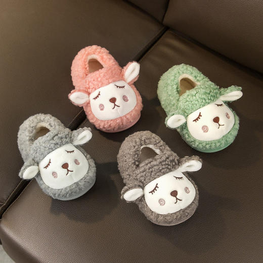 【防滑防撞 让宝宝放心行走】小鹿米利 儿童棉拖鞋男女童秋冬室内1-3岁宝宝儿童棉鞋毛毛鞋可爱 商品图2