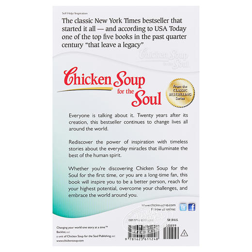 预售 【中商原版】[英文原版] Chicken Soup for the Soul 心灵鸡汤 英文版励志经典 商品图1