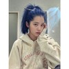欧阳娜娜同款古着vintage涂鸦卫衣连帽女春款复古印花高街衫外套圣诞礼物 商品缩略图4
