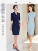 春夏正装职业连衣裙工作服气质薄款西装裙工装美容院裙子OL高端女装 商品缩略图3