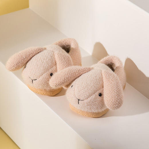 【柔软又Q弹 贴合宝宝脚型】儿童棉拖鞋冬季新款宝宝棉鞋包跟可爱卡通兔女童家居防滑棉鞋拖鞋 商品图6