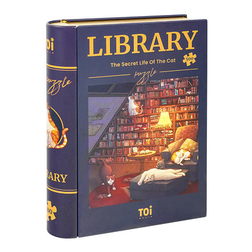 TOI图益书型盒拼图系列500片成年人减压解闷玩具 商品图0