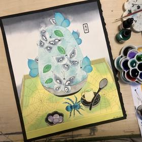 FallingCat『薄荷沙冰』 ｜方形复刻画