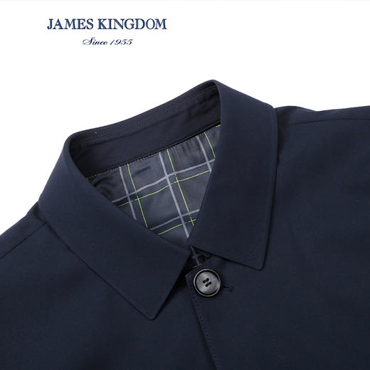 Jameskingdom 占姆士男士商务翻领时尚风衣  1款2色 商品图2