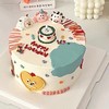 小动物卡通蛋糕（备注要什么小动物以及要画生日帽的小动物，无备注则按原图）-低糖处理无添加 商品缩略图12