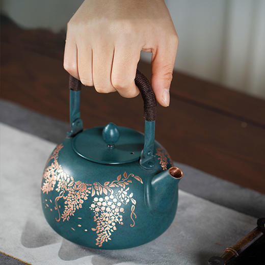 朱炳仁丨春喜壶 铜茶壶 800ml 单壶       商品图1