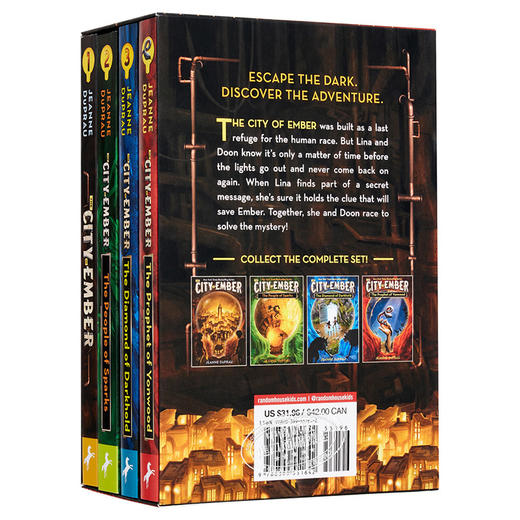 预售 【中商原版】微光城市4本套装 英文原版 The City of Ember Complete Boxed Set Jeanne DuPrau 商品图4