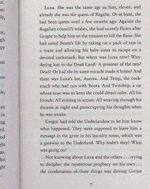 【中商原版】地下城3：温血诅咒 英文原版 GREGOR & CURSE 商品图7