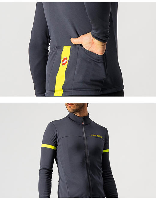 正品22蝎子castelli Fondo2 男款春秋微绒长袖骑行服保暖 商品图3