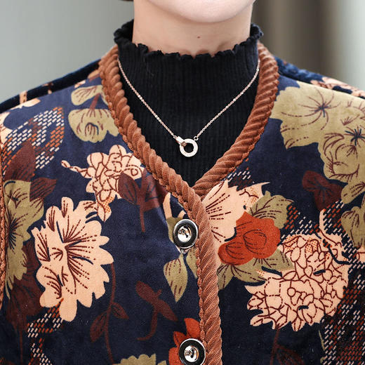 金丝绒马甲妈妈贴身女士马夹，加棉坎肩老人防寒背心 ZQ-TL903 商品图3