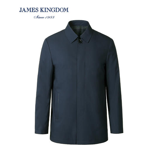 Jameskingdom 占姆士男士商务翻领时尚风衣  1款2色 商品图1