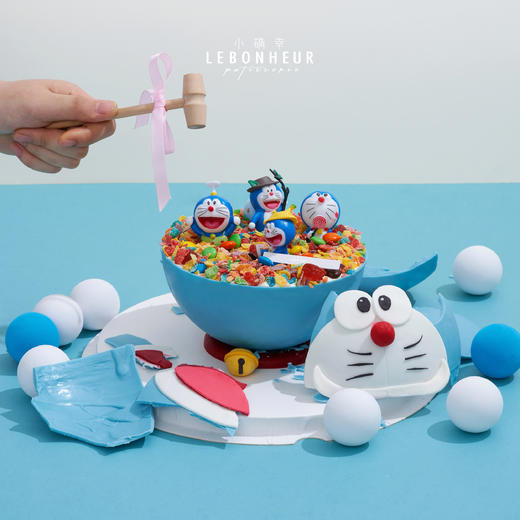 敲敲乐系列“敲”多啦A梦·奶油蛋糕（送货仅支持打车） 商品图1