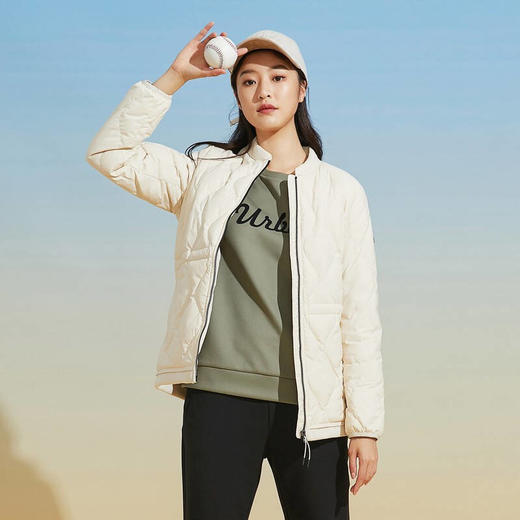 RAPIDO雳霹道2021秋冬女士立领中长款束腰鸭绒服外套羽绒服CP1938X360 商品图1