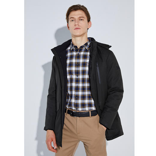 GOOD LUCK/德鲨三色可选连帽白鸭绒羽绒服L296591 商品图1