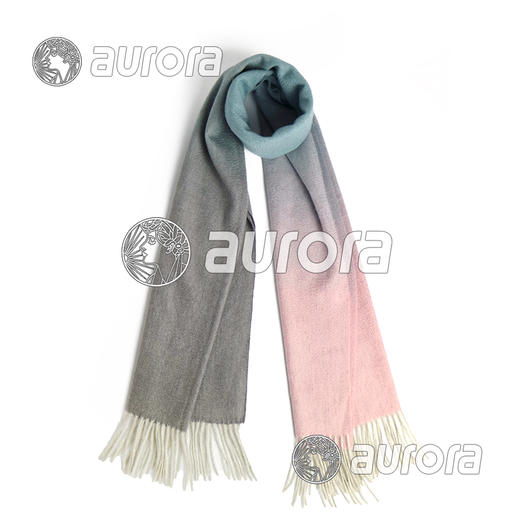 多色渐变羊绒大围巾 披肩 商品图1