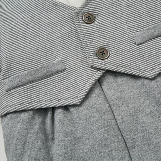 丽婴房-童衣类（冬）E1连身装游戏裤X_中灰 商品图2