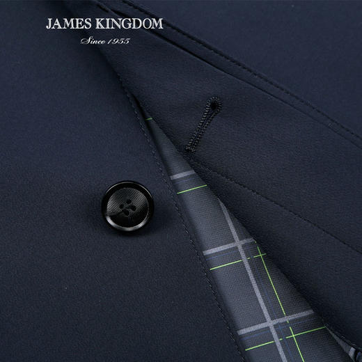 Jameskingdom 占姆士男士商务翻领时尚风衣  1款2色 商品图3