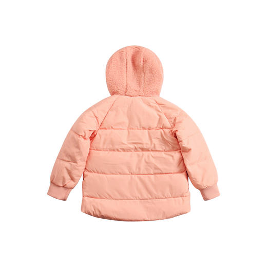 Converse匡威童衣冬女童中长款加厚保暖连帽粉羽绒服外套CV2142049 商品图1