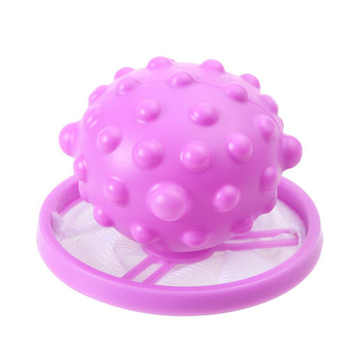 【升级款第3代5个装】洗衣机漂浮物过滤网袋滤毛器除毛器清洁衣物洗护球（刺球形）深色 商品图3