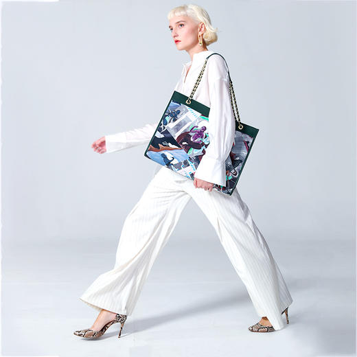 九色鹿 链条帆布包 商品图1