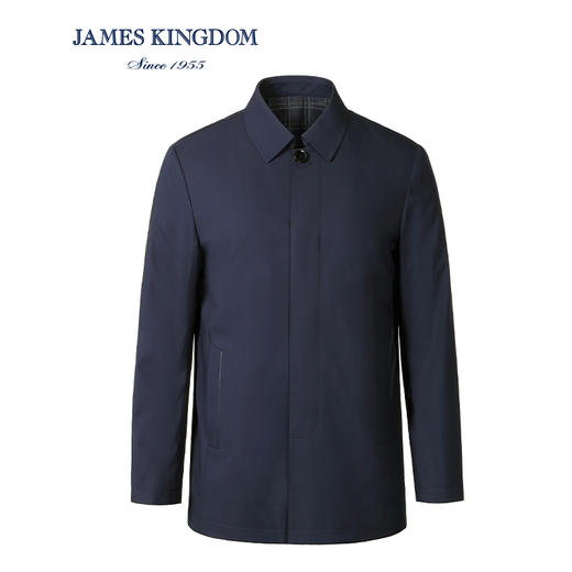 Jameskingdom 占姆士男士商务翻领时尚风衣  1款2色 商品图0