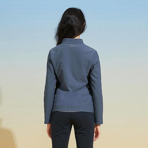 RAPIDO雳霹道2021秋季女士运动拼接立领针织背面磨毛夹克外套CP1976G03P 商品图1