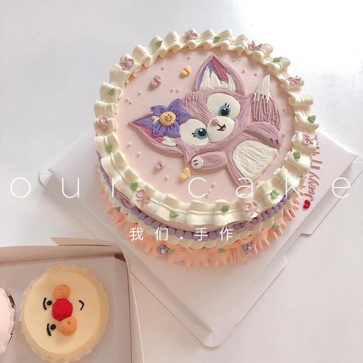 迪士尼玲娜贝儿手绘复古蛋糕-低糖处理无添加 商品图0