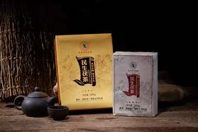 《蝈蝈喝茶》甄选 黑茶——湘益茯茶380g（山东经典音乐广播专享）JD