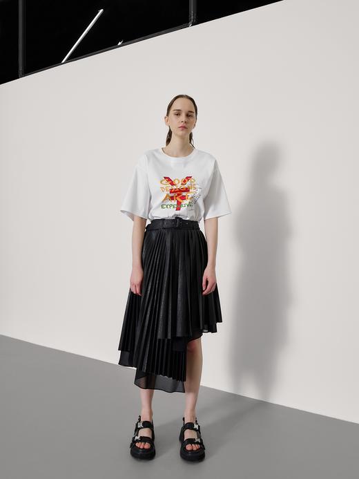 叠搭多层不对称半身裙 商品图2