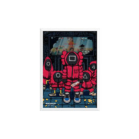 收藏系列《xx游戏Q》 别名：第六人 潮流艺术版画 52.5*72.5cm