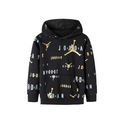 JORDAN乔丹AJ童装冬款男童连帽套头加绒运动卫衣长裤 JD2142062/JD2142064 商品图0