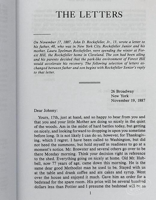 预售 【中商原版】Dear Father, Dear Son 英文原版 亲爱的父亲，亲爱的儿子：洛克菲勒父子的通信 J.W. Ernst 商品图4