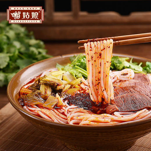 苗姑娘 贵州特产 原汤牛肉粉 580g 商品图1