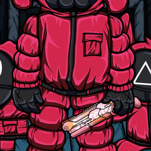 收藏系列《xx游戏Q》 别名：第六人 潮流艺术版画 52.5*72.5cm 商品图3