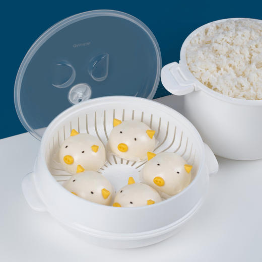【茶花】微波炉蒸笼 商品图1