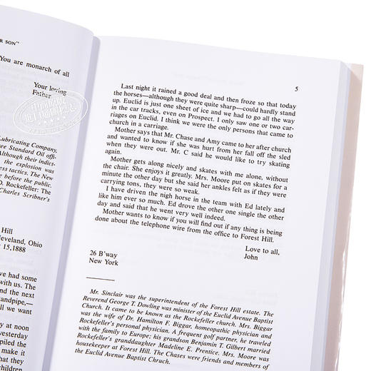 预售 【中商原版】Dear Father, Dear Son 英文原版 亲爱的父亲，亲爱的儿子：洛克菲勒父子的通信 J.W. Ernst 商品图3