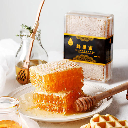 【 蜂巢蜜 500g】0添加、无污染甘肃白银今蜜源蜂场直发 成熟蜂巢蜜 商品图2