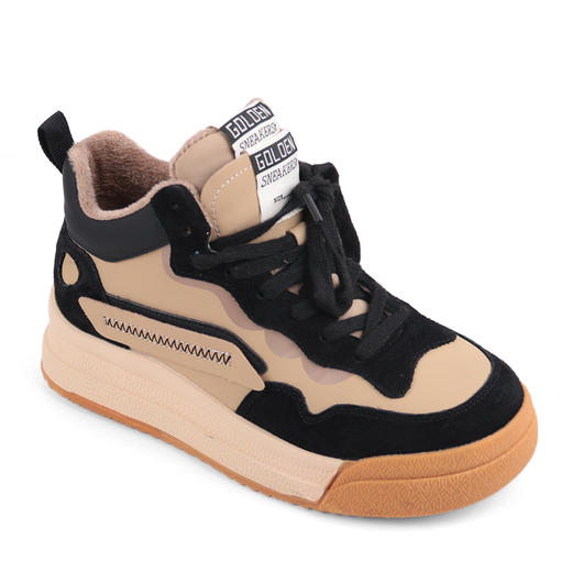 富贵吉祥2021运动青春洋气加绒棉鞋圆头休闲F218039 商品图7