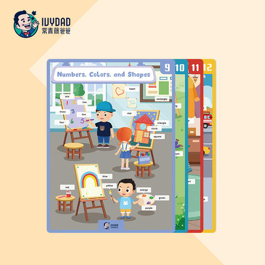 【12张】常小吖英语早教启蒙点读挂图，选词生活化，精准匹配宝宝日常 商品图2