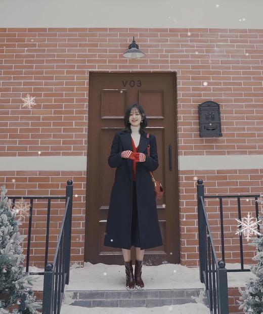 【百图 lulu 定制】【赫本伞裙】高腰百褶裙A字 毛呢百褶裙 商品图7