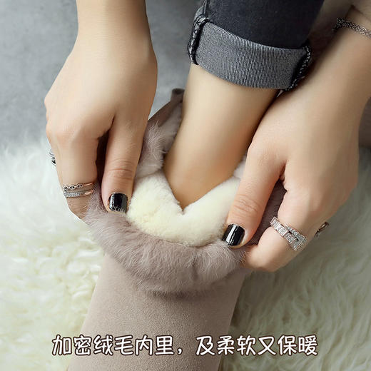 ZHR雪地靴女靴2021年新款棉靴女冬加绒加厚圆头爆款靴子平底短靴 商品图1