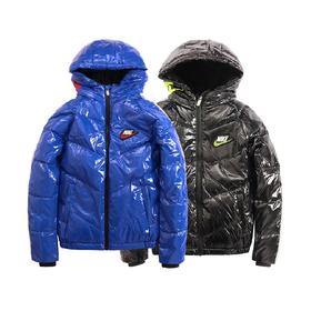 耐克-童衣类（冬）E1大童短款羽绒服土耳其蓝