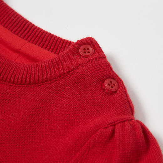 丽婴房-童衣类（冬）E1毛衣款C_大红莓红 商品图2