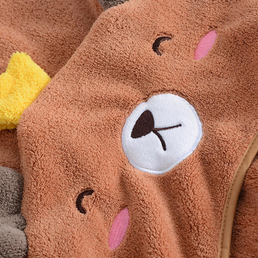 【儿童浴巾斗篷】超软宝宝婴儿洗澡秋冬浴袍披肩#59-30 商品图3