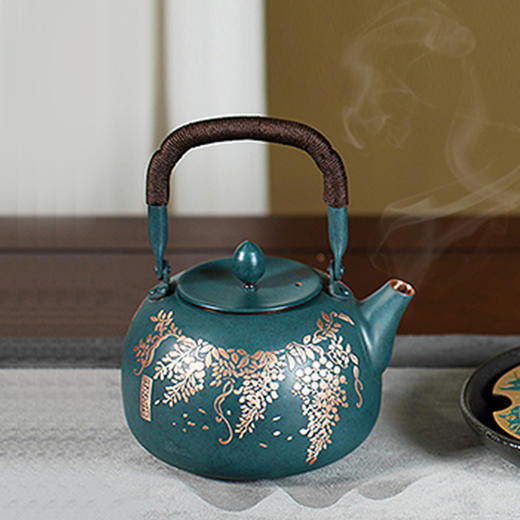 朱炳仁丨春喜壶 铜茶壶 800ml 单壶       商品图4