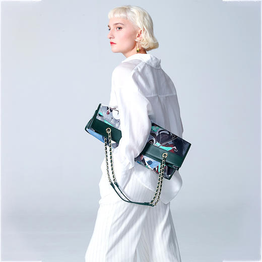 九色鹿 链条帆布包 商品图2